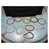 (10) Beaded & Bangle Bracelets