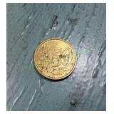 2002 50 Euro Cent Coin