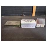 (2) Match Tins w/ House Shaped Matchbox
