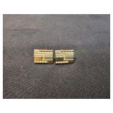 Vtg Anson Gold-Tone Abstract Geometric Cufflinks