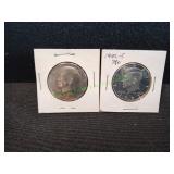 1974 & 1992-S Kennedy Half Dollar
