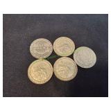 (5) $1 Las Vegas Gaming Tokens