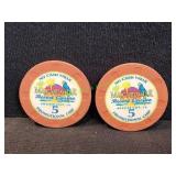 (2) Margaritaville Resort $5 Promotional Chips