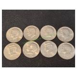 (8) 1972-1996 Kennedy Half Dollars