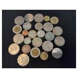 (25) Foreign Coins
