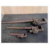 (3) Pipe Wrenches