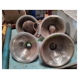 (4) Aluminum Heat Lamps