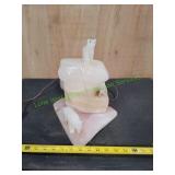 Vtg White Onix Bear Night Light / Desk Lamp