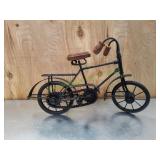 Decorative Steel Cycle Black Bicycle Figure