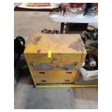 Vtg Metal Machinist 2-Drawer Toolbox