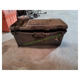 Black Plastic Tool Box w/ Tools
