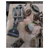 Vtg Barn Pullies & More