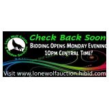 BIDDING OPENS Monday, February 9th at 10PM