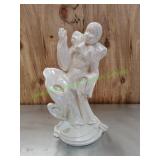 Vtg Porcelain Clown Bud Vase