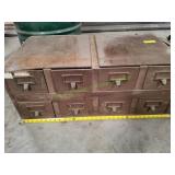 Vtg 8-Drawer Index Card File Cabinet