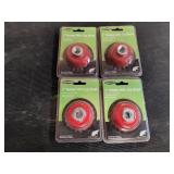 (4) Warrior 3" Twisted Wire Cup Brush