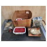 Box of Vtg Taillights & More