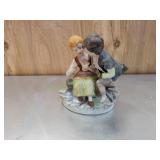 Vtg Porcelain Courting Couple Figurine