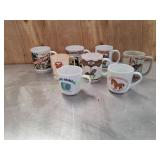 (8) Collectible Circus / Animal Mugs