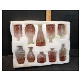 10pc Decorative Small Glass Bud Vases