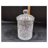 Vtg Fifth Avenue Crystal Partico Covered Jar