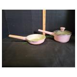 Pink Paris Hilton Small Skillet & Sauce Pan w/