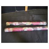 (2) Abyssaly Pink Floral Wallpaper Rolls