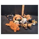 Box of Plush Dogs
