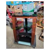 Modern Wood & Glass Media Stand