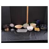 Lidded Crock, Bowls, Coasters & More