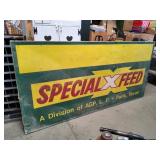 X-Large Special X Feed Metal Sign