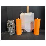 (2) LED Pillar Candles