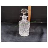 Vtg Hand-Cut Crystal Decanter