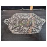 Cambridge Diane Etched Glass Serving Tray
