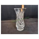 8" Vtg Crystal Flower Vase