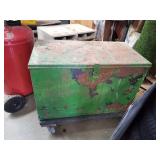Green Metal Cabinet w/ Hoses & More