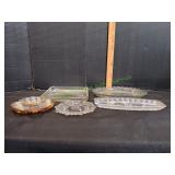 Vtg Glass Platters & More