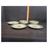 Vtg North Country Plates & Bowls
