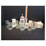 Vtg Glass Mugs, Steins & More