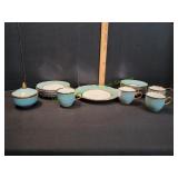 Valaska Bela Kristal Teacups w/ Saucers & More