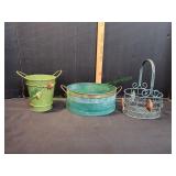 (3) Metal Decorative Baskets