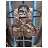 Paper Tee Leather Vest, Sz L