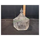 Vtg Indiana Glass Colonial Lidded Candy Dish