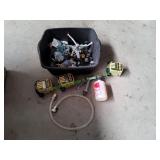 Tote of Sprinklers, Timers & More