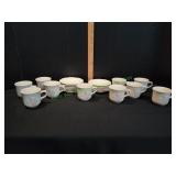 Tea Rose Pfaltzgraff Stoneware Teacups w/ Saucers