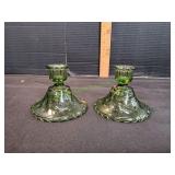 (2) Vtg Hazel-Atlas Eldorado Candlesticks