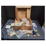 Box of Jewelry Making Supplies & More