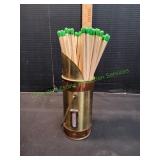 Vtg Mini Coal Scuttle Bucket Matchstick Holder