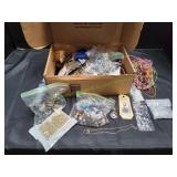 Box of Jewelry Making Supplies & More