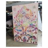 Levv Arts Tree of Elephant Canvas Wall Art